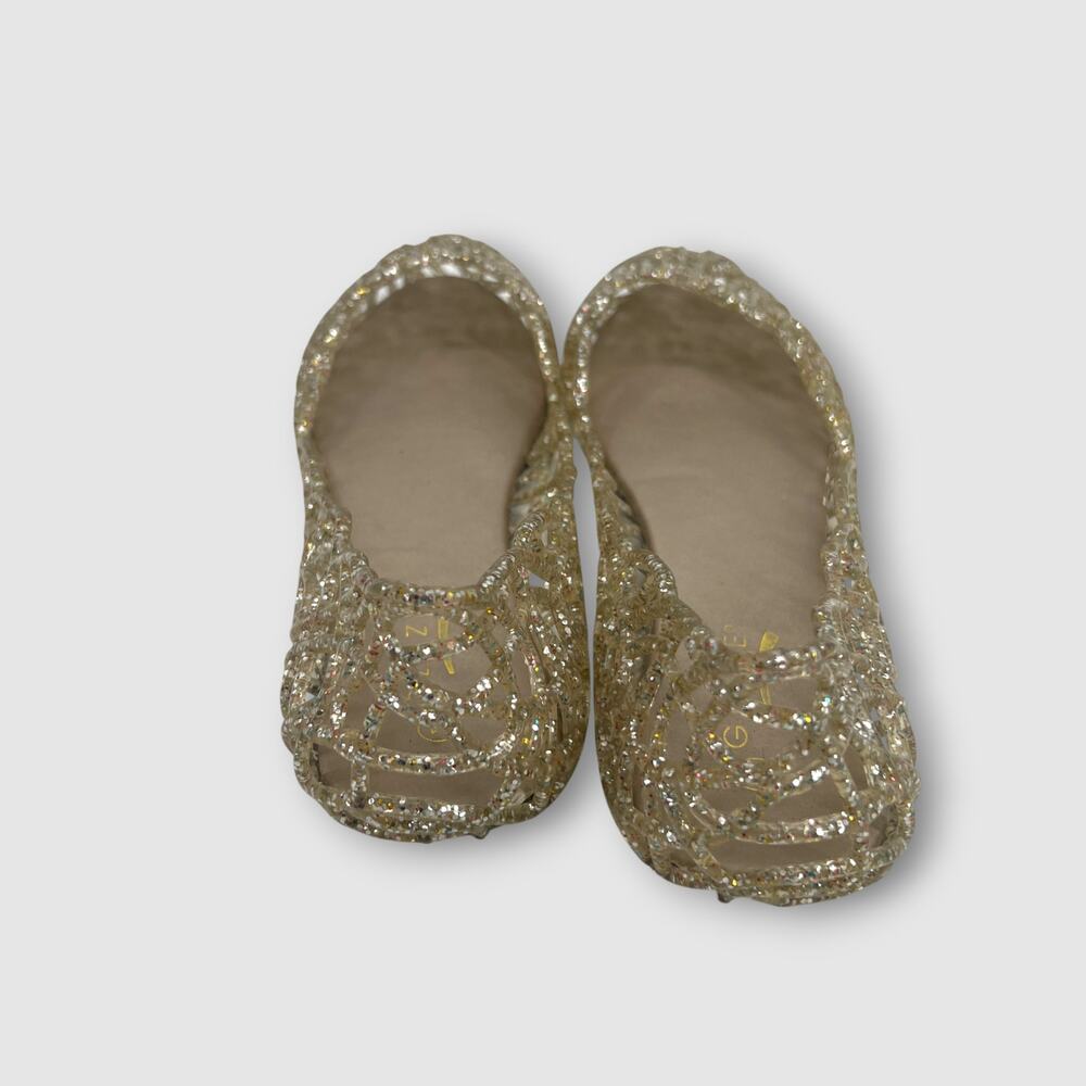 Glaze Gold Glitter Jelly Ballet Flats Women’s Size 11 - Picture 4 of 7